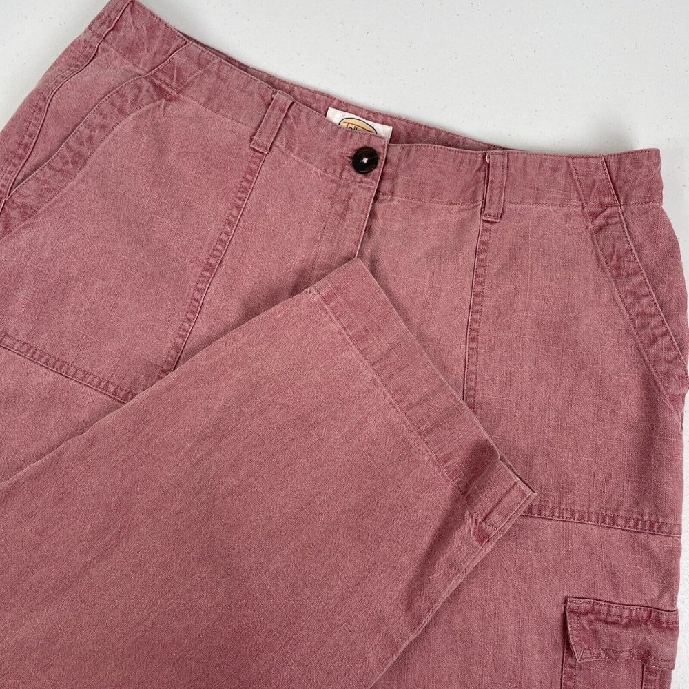 Talbots Jogger Women's Size 34 Pink Utility Cargo Pocket Career‎ Work Casual